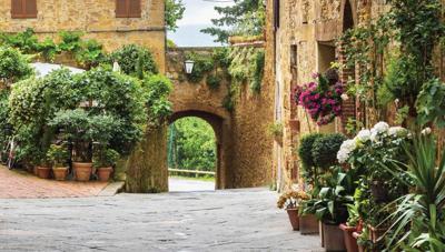 Pleintje 130x70cm Tuinschilderij Customize-it - Customize it