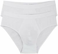 2-pak heren 24/7 midi slips - Heup slips elastisch katoen - Heren ondergoed - XXL - Wit - Onderbroek heren heren heren heren heren heren heren heren - thumbnail