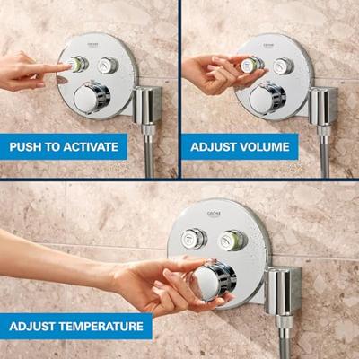 GROHE Precision SmartControl Perfect shower set met Vitalio Joy 260 Chroom