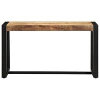 Bank 80x35x45 cm massief ruw hout mango - thumbnail