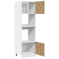 Magnetronkast Lyon 60x57x207 cm bewerkt hout ambachtelijk eiken - thumbnail