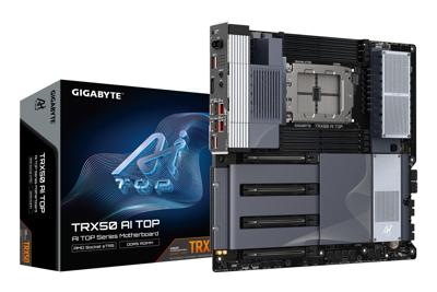 GIGABYTE TRX50 AI TOP-2B moederbord AMD TRX50 Socket sTR5 Verlengd ATX GIGABYTE TRX50 AI TOP-2B moederbord AMD TRX50 Socket sTR5 Verlengd ATX