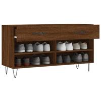 Schoenenbank 102x35x55 cm bewerkt hout sonoma eikenkleurig - thumbnail