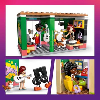 LEGO Friends 42653 Muziekwinkel en appartement - Speelset voor meisjes vanaf 7 jaar