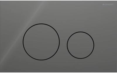 Geberit Drukplaat Sigma 40, 2-toets Round Glas Lava Geberit Drukplaat Sigma 40, 2-toets Round Glas Lava