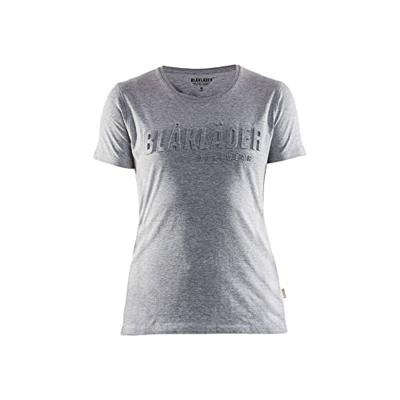 Blåkläder Dames T-Shirt 3D 34311043 | Grijs Mêlee | Maat M - 7330509770931