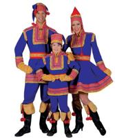 Laplandse Vrouw Traditioneel Kostuum - thumbnail