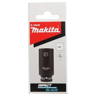 Makita E-16536 Impact Black Krachtdop 1/2" lang | 27 mm