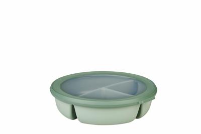 Mepal Multikom Cirqula vershouddoos 3-vaks bento bowl Rond Nordic sage