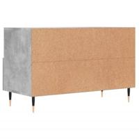 Tv-meubel 80x36x50 cm bewerkt hout betongrijs - thumbnail