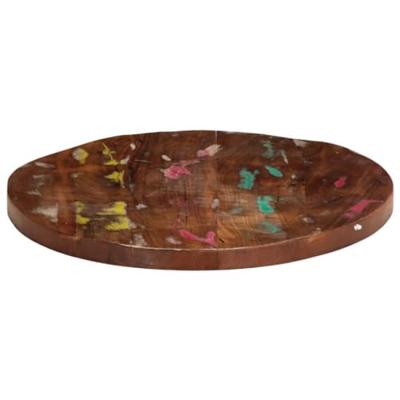 Tafelblad rond 60x2,5 cm massief gerecycled hout Tafelblad rond 60x2,5 cm massief gerecycled hout