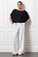 Studio Anneloes Lexie Sailor Bnd Pinstripe Trousers 12750 Broek 1169 Off White/dark Blue - thumbnail