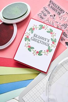 Sizzix • clear stamp set happy holly days 29pcs