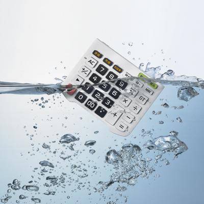 Casio waterbestendige bureaurekenmachine WD-320MT