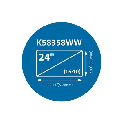 Kensington MagPro™ Privacy Filter Privacyfolie Monitor 61 cm (24) Beeldverhouding: 16:10 K58358WW Universal - thumbnail