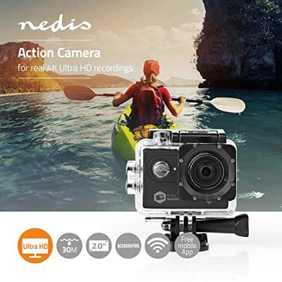 Action Cam | Real 4K Ultra HD | Wi-Fi | Waterdichte behuizing