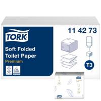 Toiletpapier Tork T3 Premium gevouwen 2-laags 110x190mm wit 114273 - thumbnail