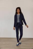 Bright bonded blazer - dark blue - 94811 - thumbnail