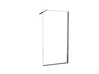 Comfort inloopdouche 1600 x 2000 x 8 mm nano helder glas/chroom - thumbnail