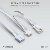 Phanteks D30 PWM Regular Airflow D-RGB PC-ventilator Wit (b x h x d) 120 x 120 x 30 mm - thumbnail