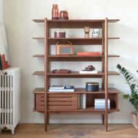 Kave Home Wandkast 'Carolin' Notenhout 169 x 130cm - thumbnail