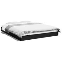 Bedframe zonder matras 160x200 cm spaanplaat zwart - thumbnail