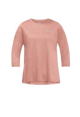Jack wolfskin Crosstrail 3/4 T-Shirt Dames Rose Dawn S Jack wolfskin Crosstrail 3/4 T-Shirt Dames Rose Dawn S