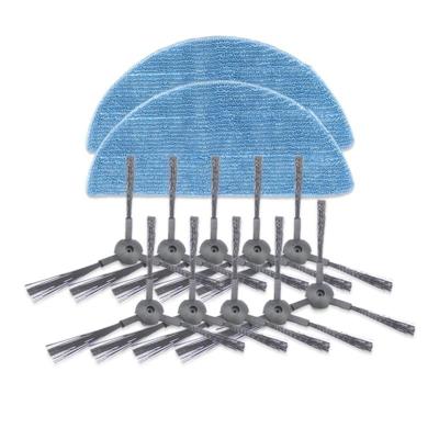 XI246 5 paar K614 side brushes + 2 stuks I201 vodden set voor ILIFE V3S Pro/V3S/V5S Pro/V50/V5S