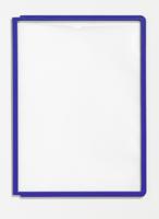 Durable Zichtpaneel | polypropyleen met profielframe | donkerblauw DIN A4 | reflexie-arm | 5 stuks in zak - 560607 560607 - thumbnail