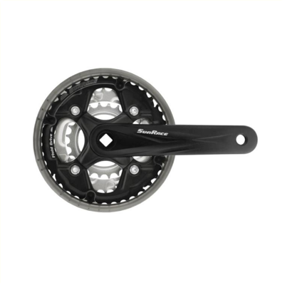 Sunrace Crankstel fcm500 24-34-42t 170 mm zwart/zilver