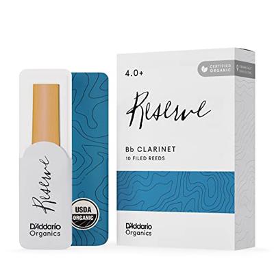 D'Addario Woodwinds Organic Reserve Bb Clarinet Reeds 4.0+ (10 stuks) D'Addario Woodwinds Organic Reserve Bb Clarinet Reeds 4.0+ (10 stuks)