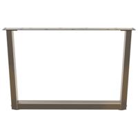 Eettafelpoten 2 st V-vormig 70x(42-43,3) cm staal naturel - thumbnail