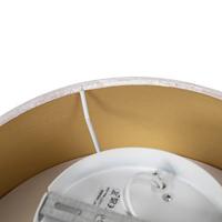 QAZQA Moderne plafondlamp roze 30 cm met gouden binnenkant - Drum - thumbnail