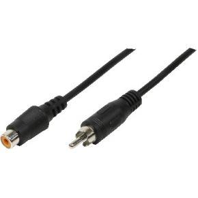 LogiLink CA1033 Cinch Audio Aansluitkabel [1x - 1x ] 10.00 m Zwart (mat)