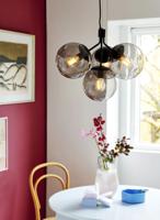 Nordlux 4-lichts hanglampIvona zwart met smoke glas - 2112153003 - thumbnail