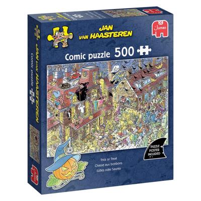 Jan van Haasteren - Trick or treat Puzzel 500 Stukjes Jan van Haasteren - Trick or treat Puzzel 500 Stukjes