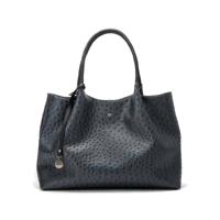 Gunas New York Naomi Dark Grey Vegan Schoudertas Struisvogel leer Donker Grijs - thumbnail