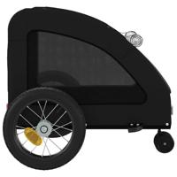 Hondenfietstrailer oxford stof en ijzer zwart - thumbnail