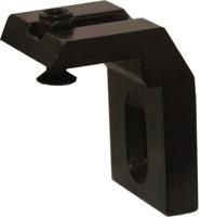 281HP/B-Wanddrager verdekt zwart p/st. - thumbnail