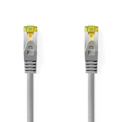 Cat 8.1 Netwerkkabel | S/FTP | RJ45 Male | RJ45 Male | 0.50 m | Rond | LSZH | Grijs | Label Cat 8.1 Netwerkkabel | S/FTP | RJ45 Male | RJ45 Male | 0.50 m | Rond | LSZH | Grijs | Label
