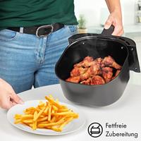 Profi Cook PC-FR 1239 H Airfryer 5.5 l RVS, Zwart - thumbnail