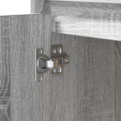 Nachtkastje met lade met Grijs 50 x 34.5 x 50 cm. Bewerkt hout