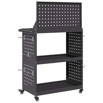 Gereedschapswagen Zwart 65 x 35 x 111 cm Koudgewalst staal