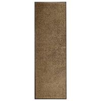 VidaXL Deurmat wasbaar 60x180 cm bruin - thumbnail