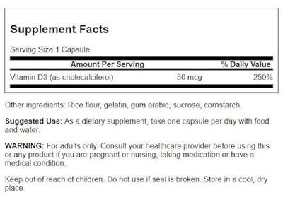 High Potency Vitamine D-3 2000iu | Swanson | 250ct