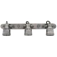 Opbouwspot Indigo Triple Antiek Zilver - thumbnail