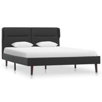 vidaXL Bedframe stof donkergrijs 120x200 cm - thumbnail