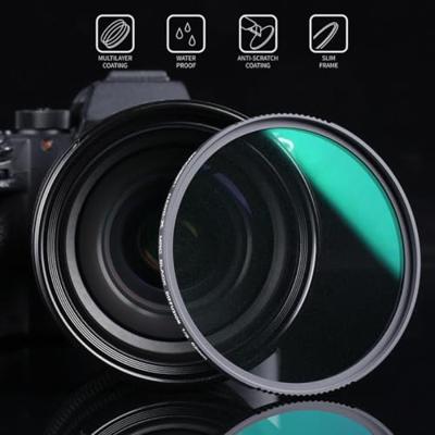 K&F Concept 1/8 black mist filter Nano X 46mm - waterdicht en krasbestendig met groene coating