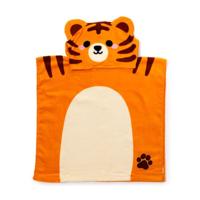Merkloos / Sans Marque Kinder handdoek - alfie de tijger - hoodie - cadeau tip - bad - zwemhanddoek - thumbnail