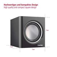 Hama PC/Notebook Luidspreker Sonic Mobil 185 Zwart/Zilver - thumbnail